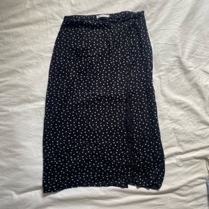 Polka Dot Midi Skirt